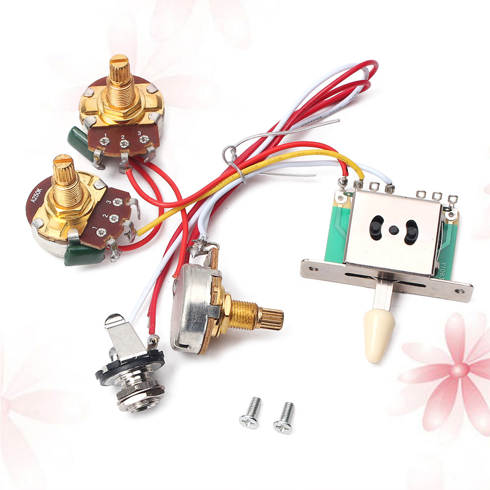 طقم توصيلات كهربائية للجيتار ش - مراجعة Diy Electric Guitar Electronics وسعره