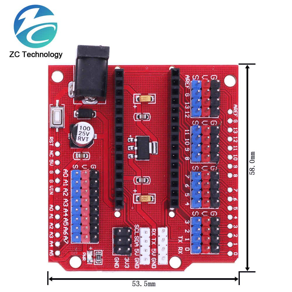 ATMEGA328P Nano IO Shield, UNO - مراجعة Arduino Uno Starter Kit وسعره