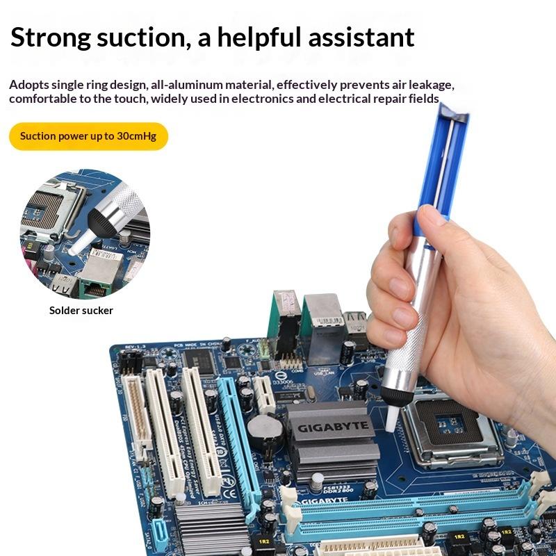 مضخة إزالة اللحام 1 - قلم شفط  - مراجعة Desoldering Pump Solder وسعره