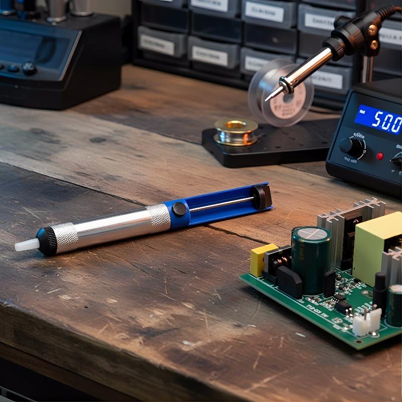 مضخة إزالة اللحام 1 - قلم شفط  - مراجعة Desoldering Pump Solder وسعره