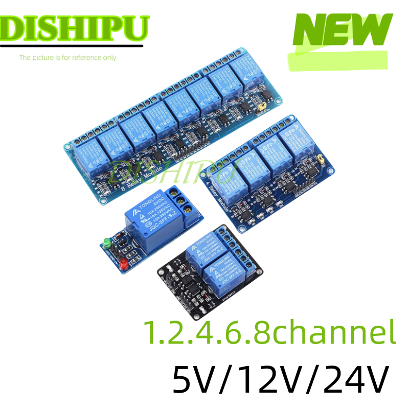 تيار مستمر 5 فولت 12 فولت 24 ف - مراجعة Relay Module 5V وسعره