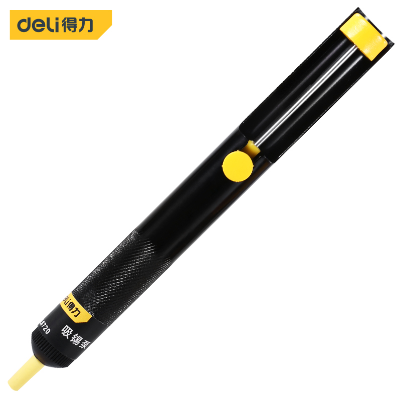 Deli-aluminium مضخة إزالة اللح - مراجعة Desoldering Pump Solder وسعره