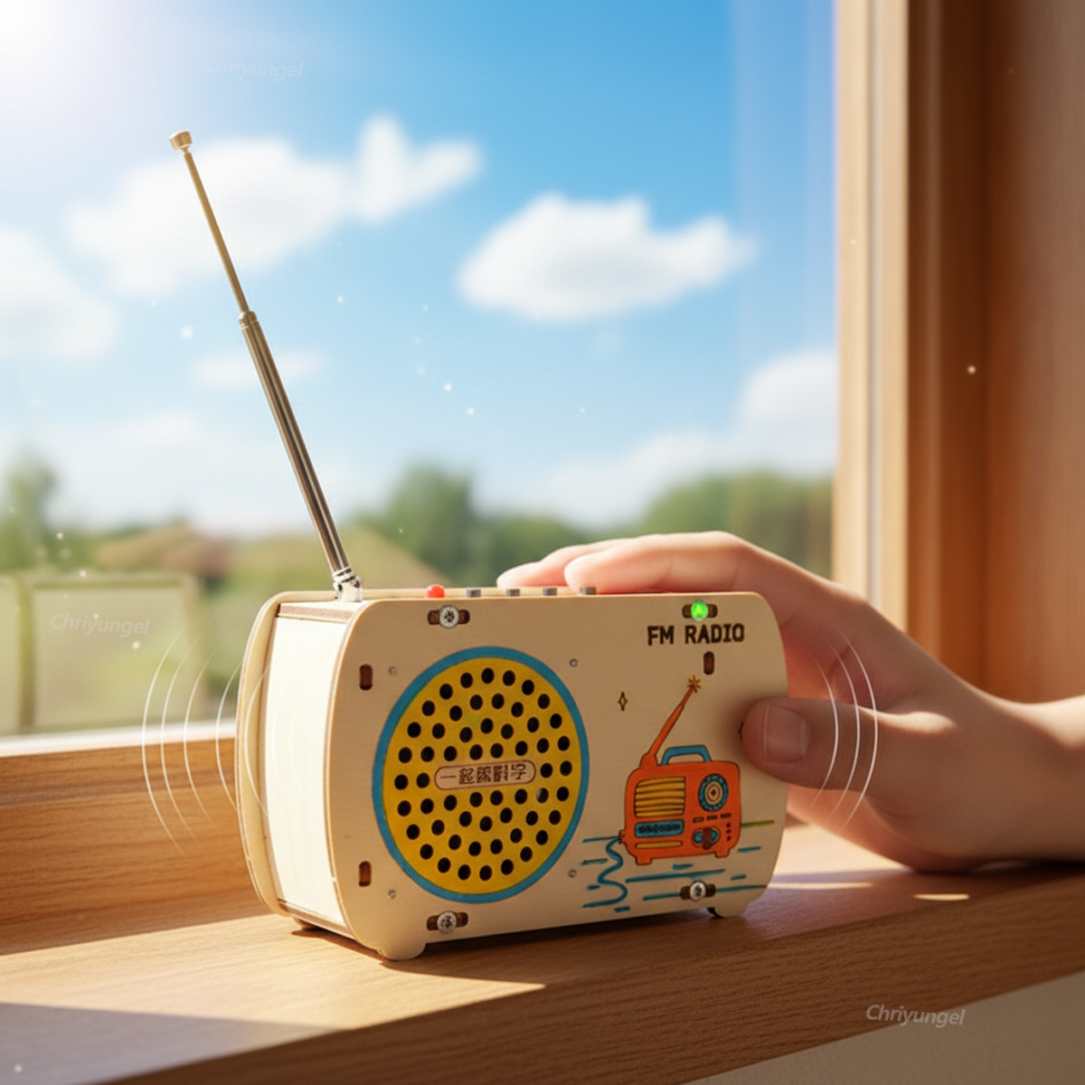 طقم راديو خشبي للتركيب الذاتي  - مراجعة Diy Electronics Radio وسعره