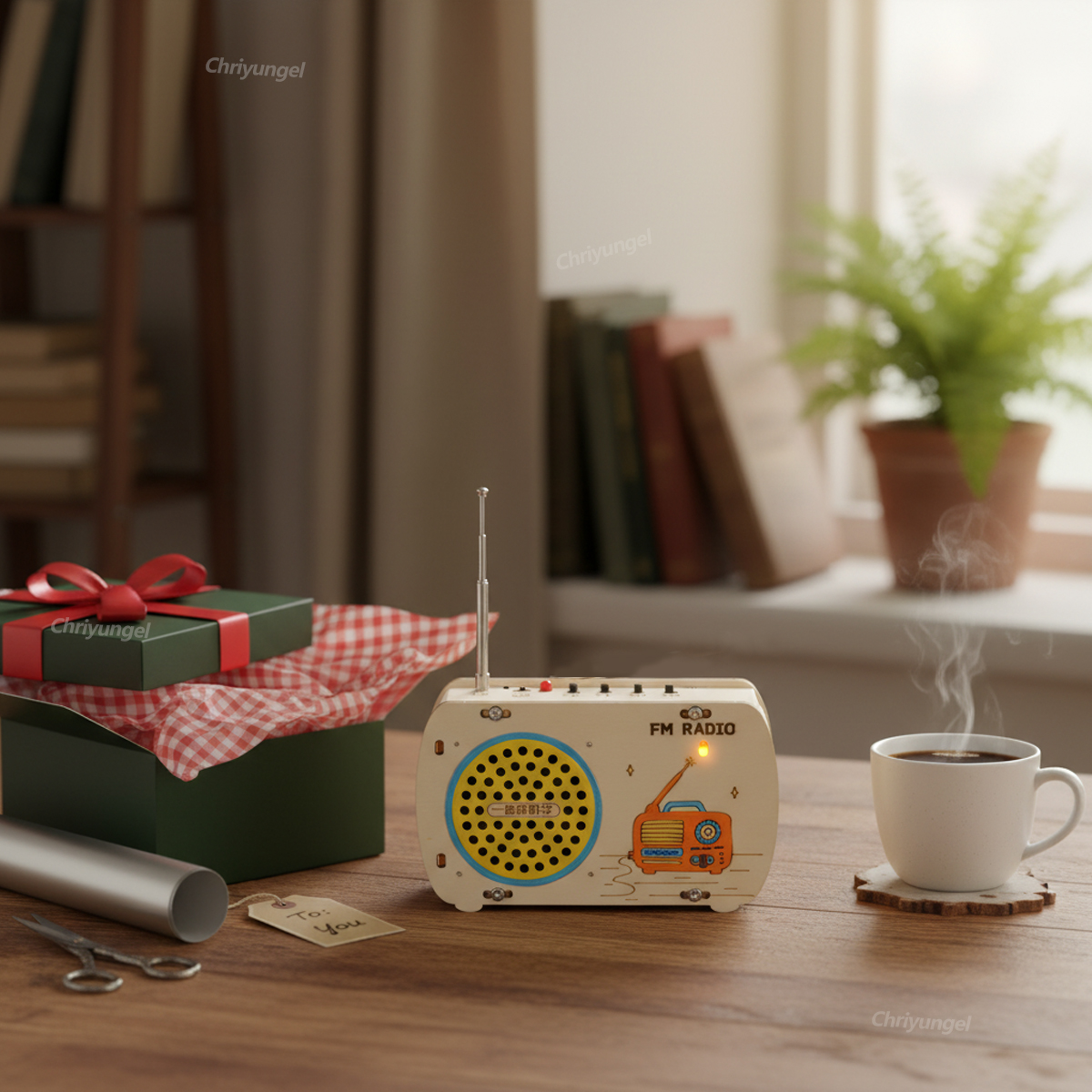 طقم راديو خشبي للتركيب الذاتي  - مراجعة Diy Electronics Radio وسعره