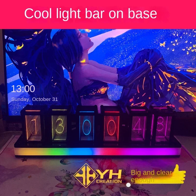 ساعة طاولة رقمية صامتة ليد ، أ - مراجعة Diy Electronics Desk وسعره
