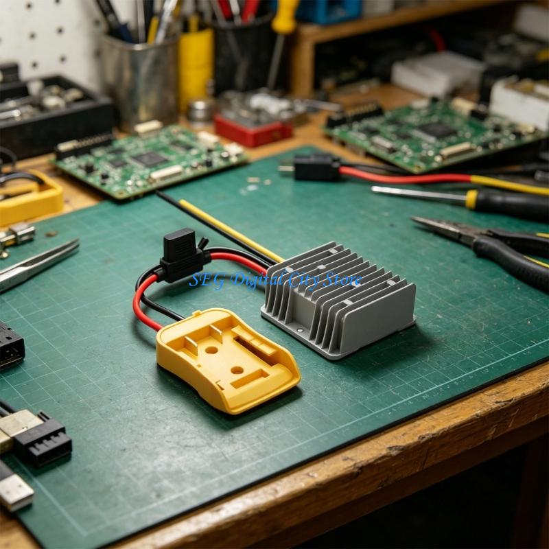 وحدة محولات الطاقة لمهايئ البط - مراجعة Diy Electronics Workshop وسعره