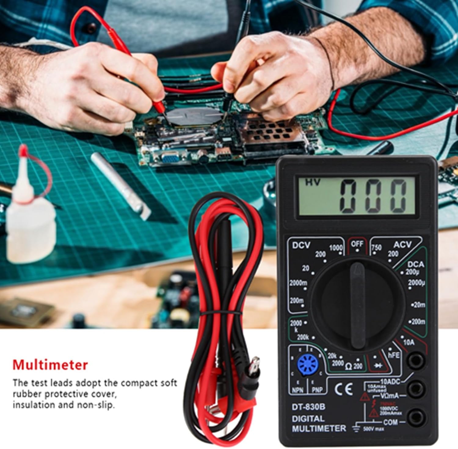 مقياس رقمي متعدد، DT-830B متعد - مراجعة Multimeter Digital وسعره