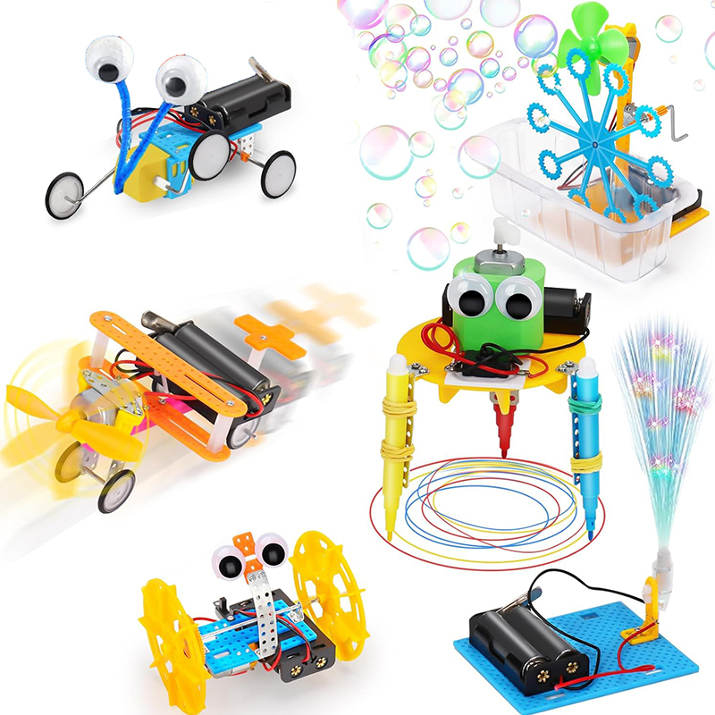 مجموعة ألعاب علمية 6 في 1 للأط - مراجعة Diy Electronics Projects For Kids وسعره
