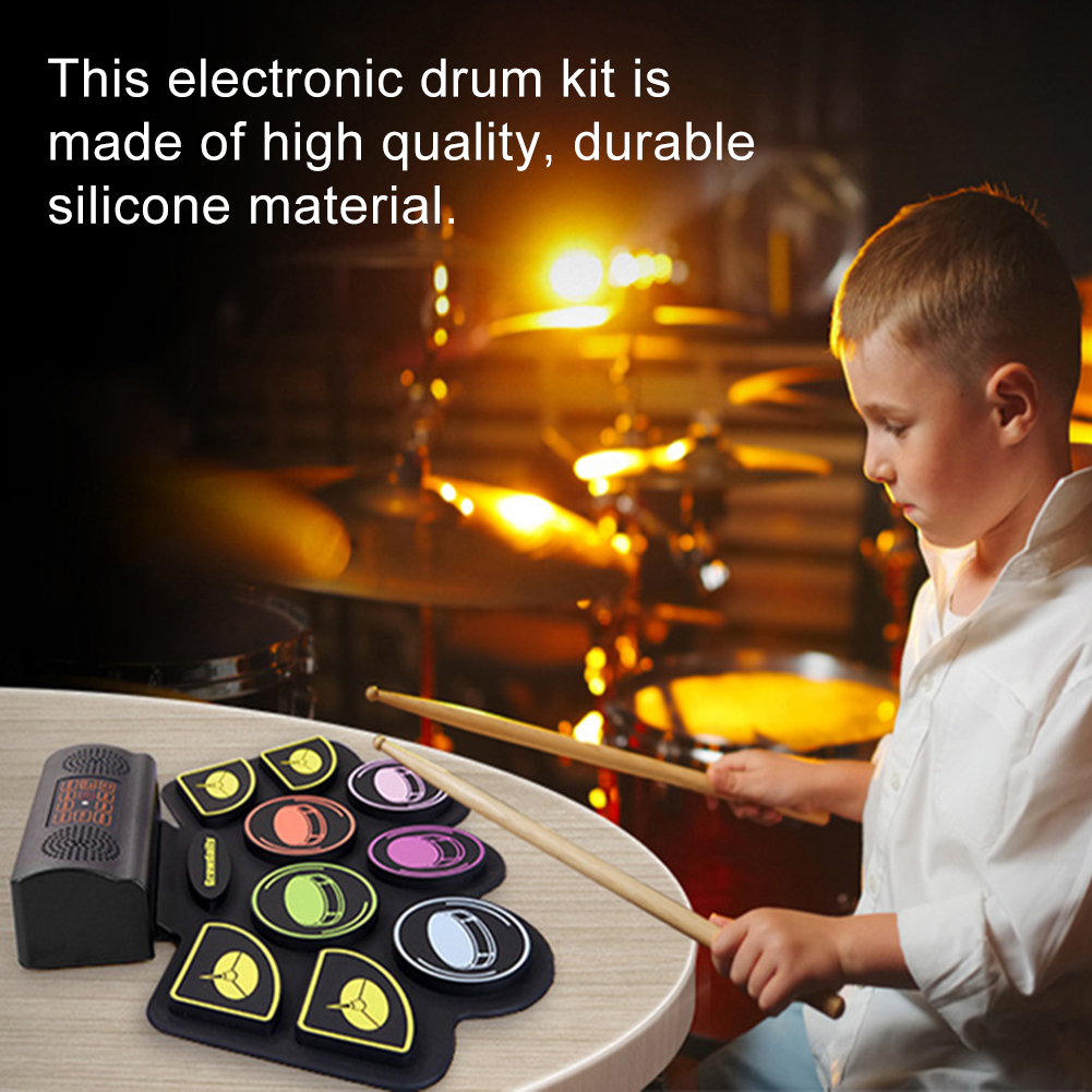 مجموعة طبلة إلكترونية مع أعواد - مراجعة Diy Electronics Music وسعره