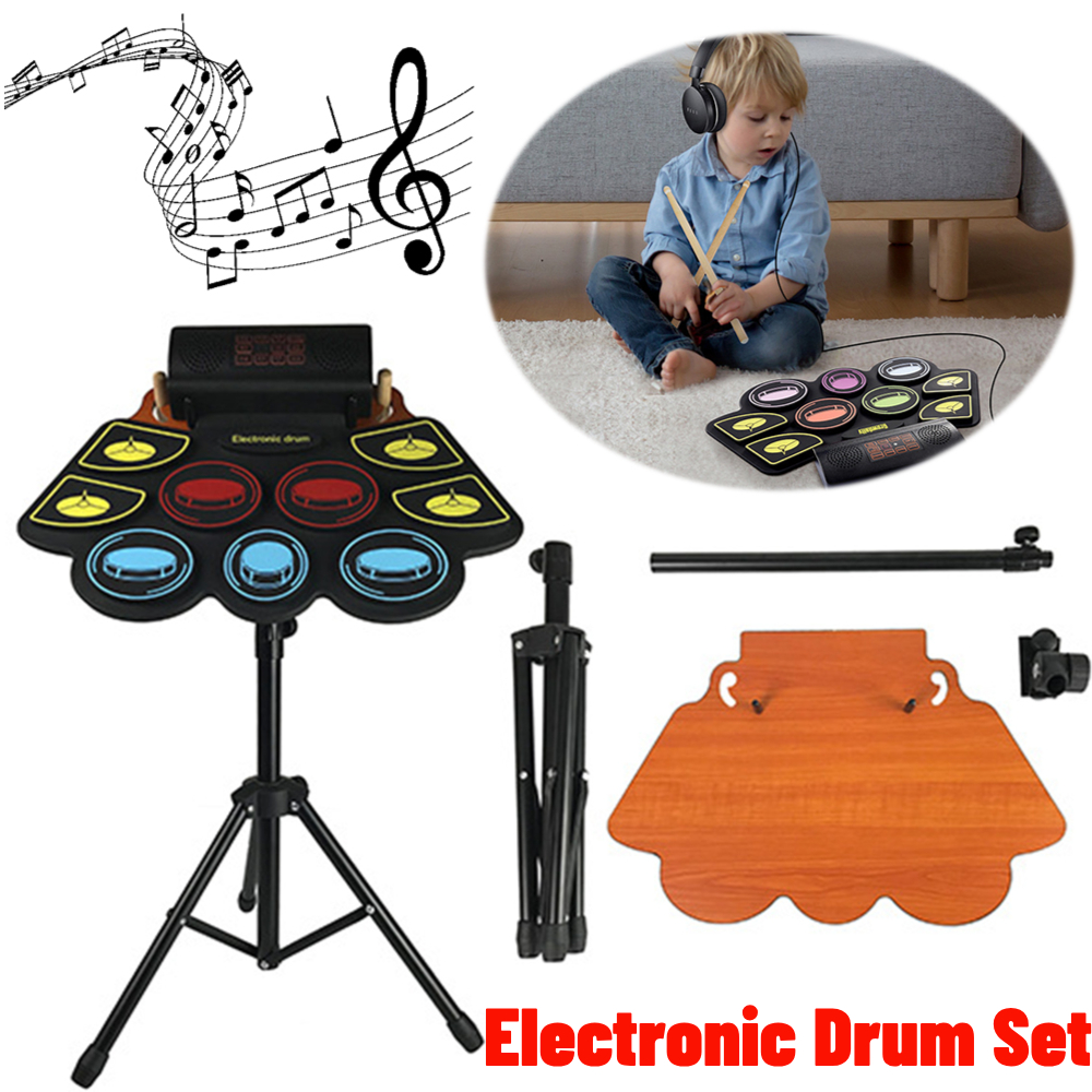 مجموعة طبلة إلكترونية مع أعواد - مراجعة Diy Electronics Music وسعره