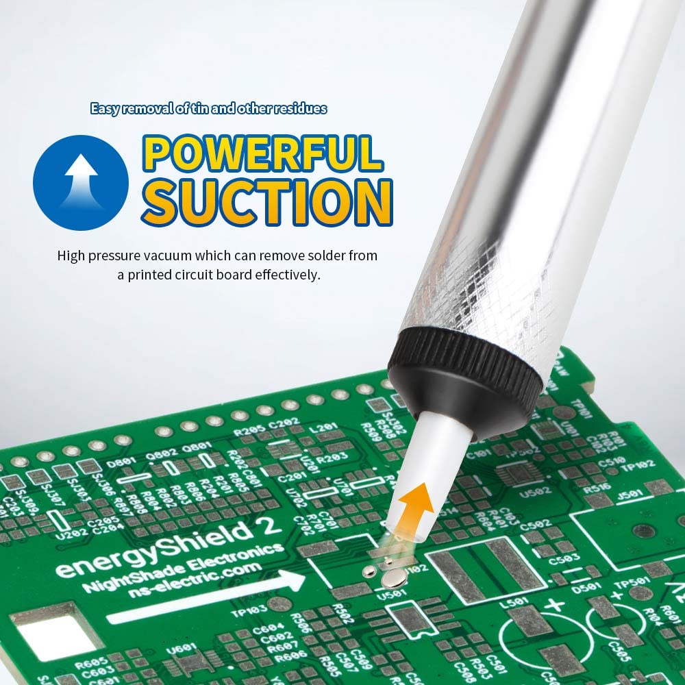 مضخة إزالة اللحام من سبائك الأ - مراجعة Desoldering Pump Solder وسعره