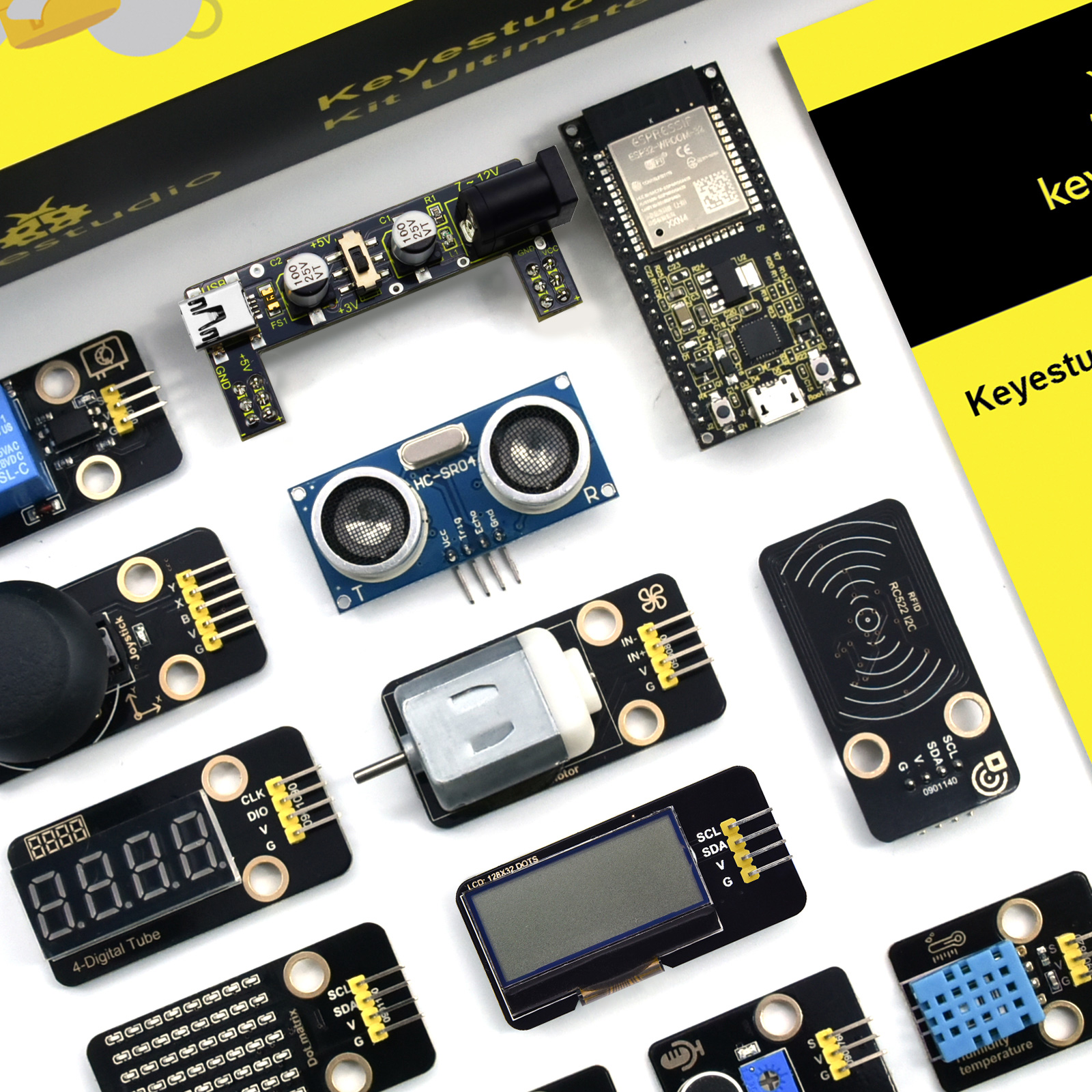 مجموعة كيستوديو ألتيميت لتعلم  - مراجعة Arduino Uno Starter Kit وسعره