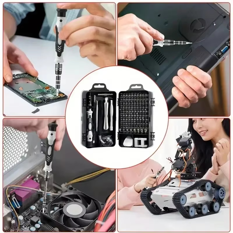 طقم مفكات دقيقة 115 في 1 مع رؤ - مراجعة Diy Electronics For Beginners وسعره