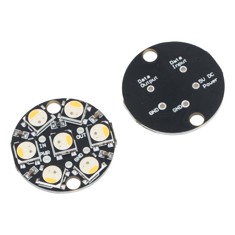 لوحة دوائر LED دائرية WS2812 7 - مراجعة Useful Diy Electronics Projects وسعره